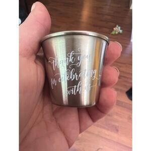 25- wedding favors-Unisex Generic Shot Glass - Silver